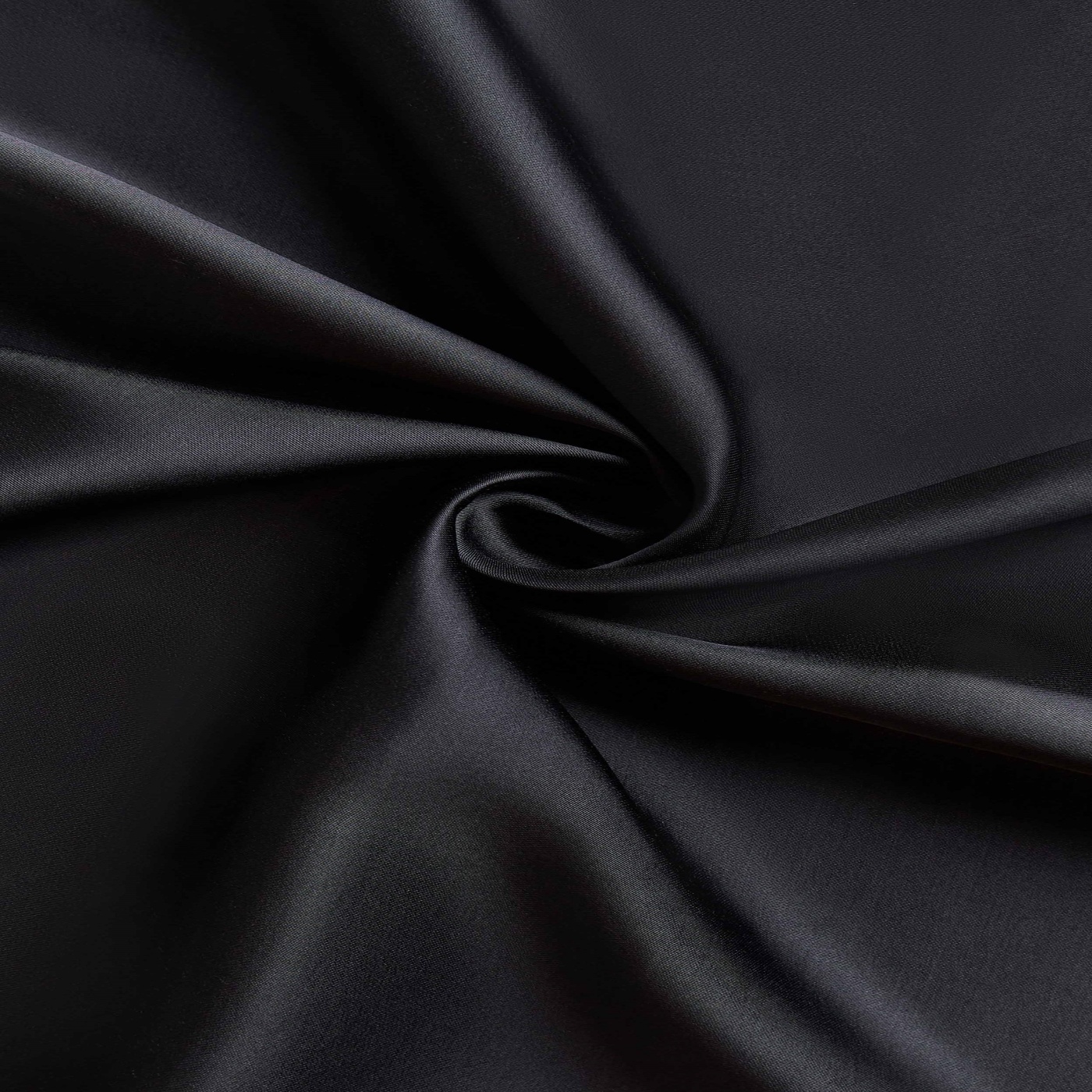 картинка Вискоза сатин Черный, 23 мм, 140 см  от магазина Мир Шелка