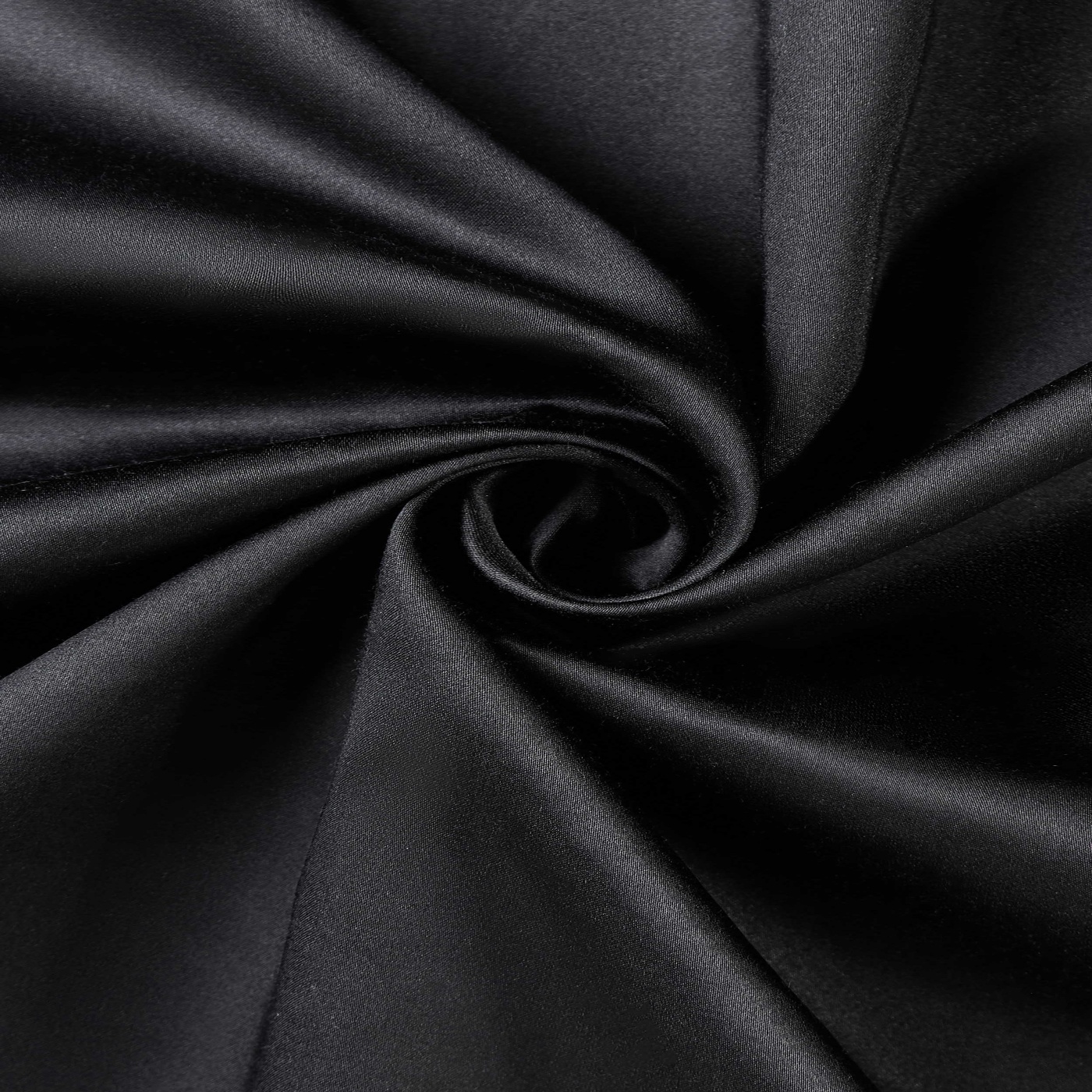 картинка Шелк-хлопок Сатин, Черный, 280 см, 19 мм от магазина Мир Шелка