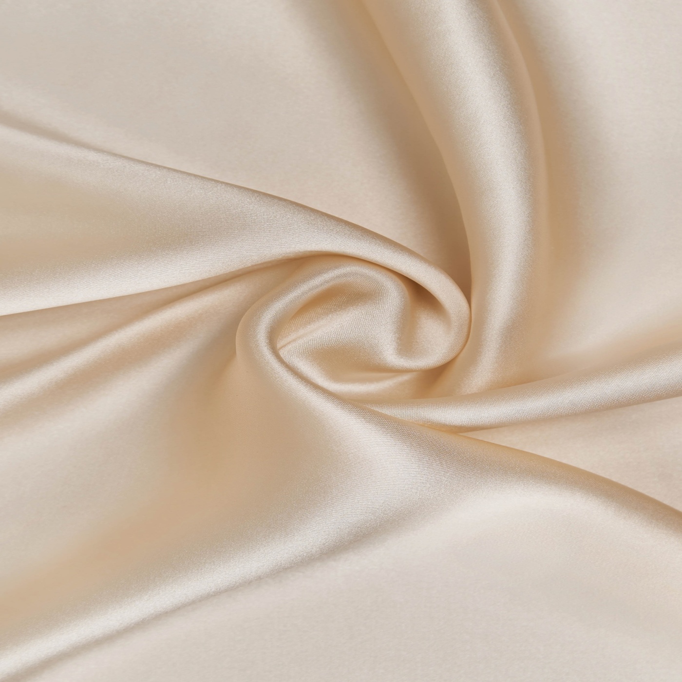 картинка Атлас натуральный шелк 100%, цвет Кремовый, 140 см, 16 мм от магазина Мир Шелка