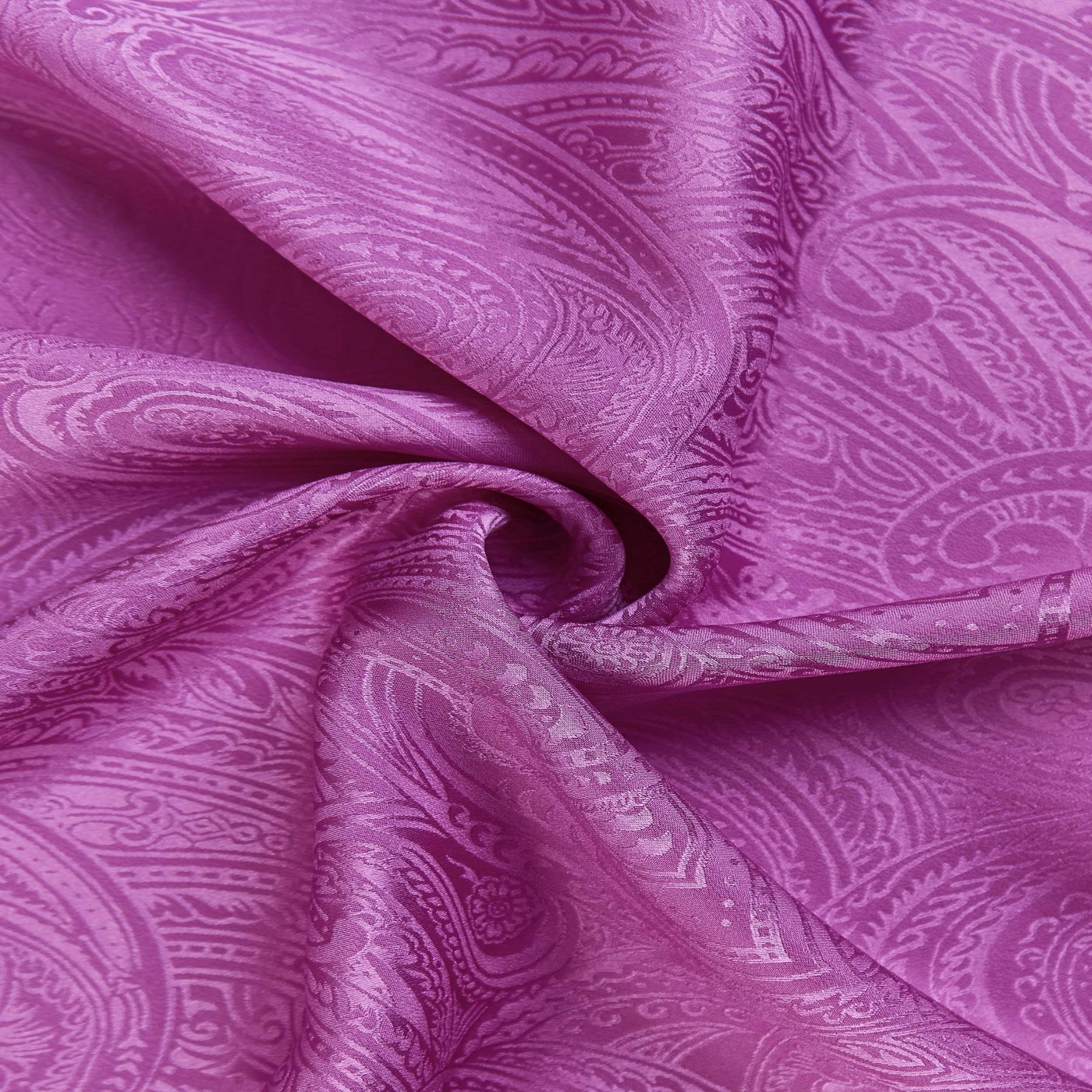 картинка Жаккард узор Пейсли, Крокус розовый, 140 см, 16 мм, 100% шелк от магазина Мир Шелка