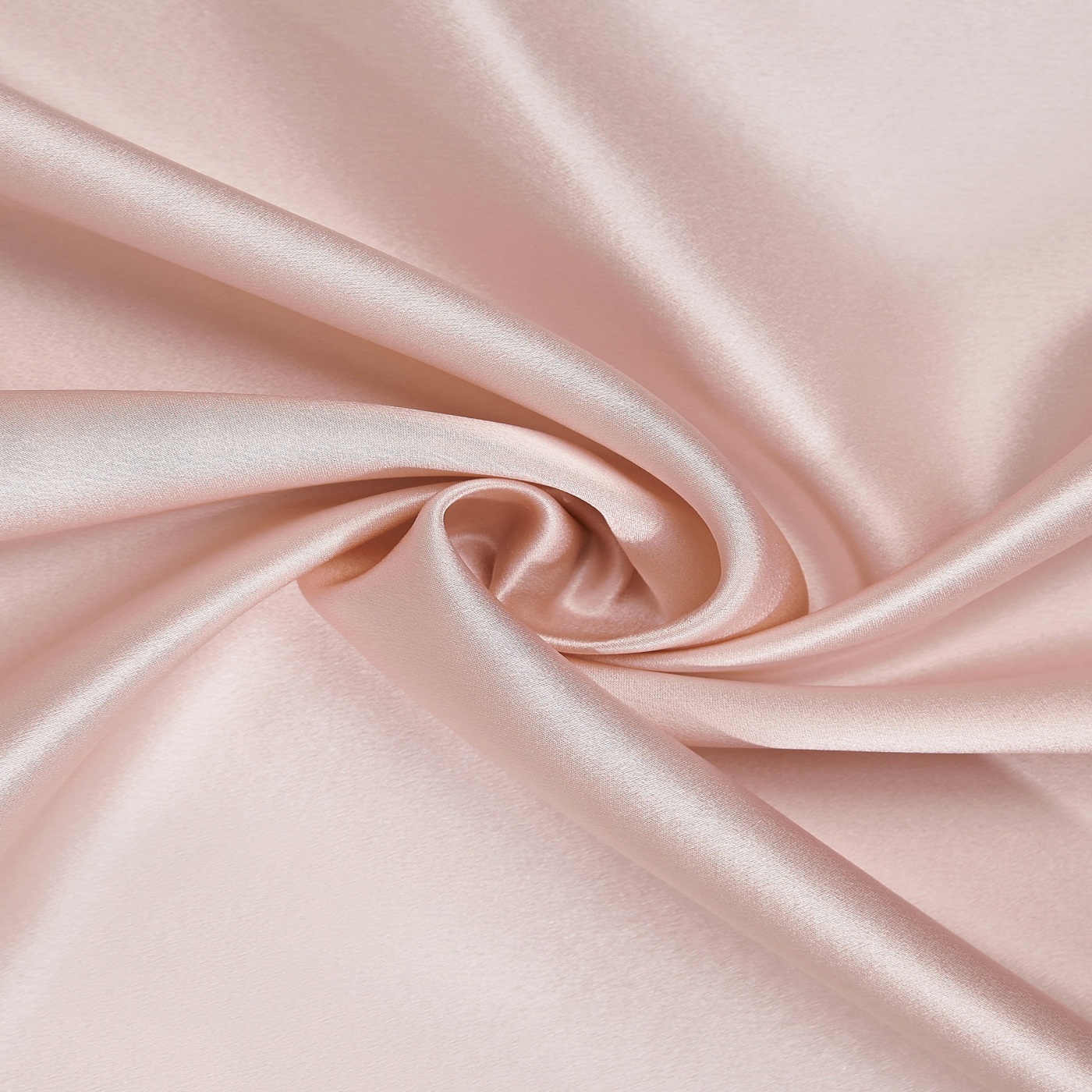 картинка Атлас натуральный шелк 100%, цвет Персик Розовый, 140 см, 22 мм. от магазина Мир Шелка